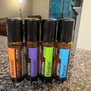 Doterra Roller Ball Roll On Essential Oil Set of 4 Peace-Console/ForgiveMotivate